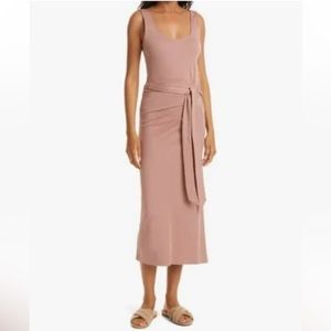 Vince Sleeveless Pima Cotton Midi Dress in M